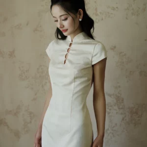 中式禮服，中式旗袍，露背旗袍 (1)
